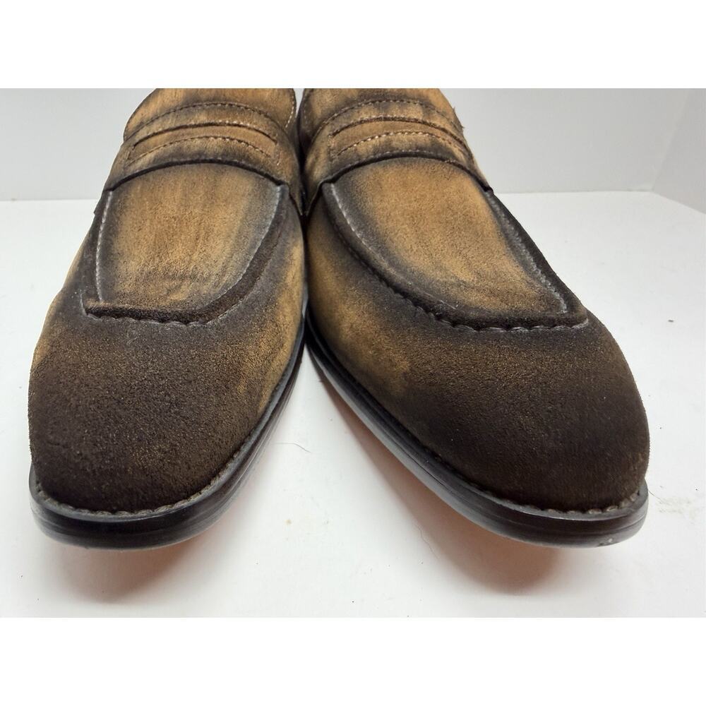 Maison Forte Men’s Slip On Ombré Dark Brown Loafers Pointed Toe Size 10 NWOB - Picture 10 of 12
